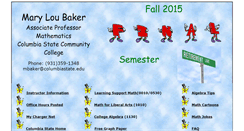 Desktop Screenshot of mbaker.columbiastate.edu