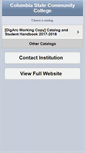 Mobile Screenshot of catalog.columbiastate.edu